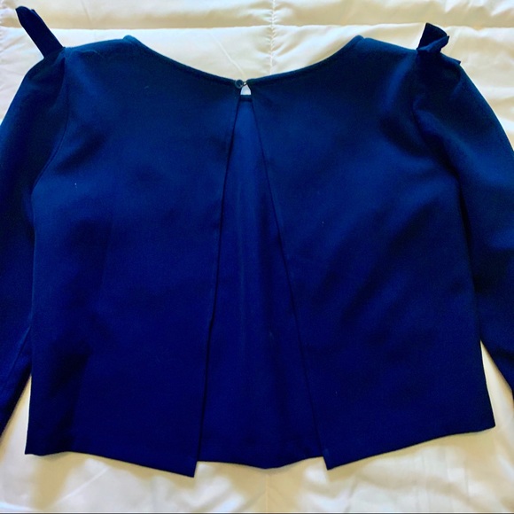 Few Moda Backless Blouse with Bow Accents - Picture 7 of 7